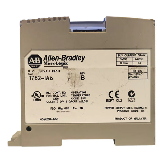 1762-ia8 Allen-bradley | 8 Entradas Ac 120v Micrologix