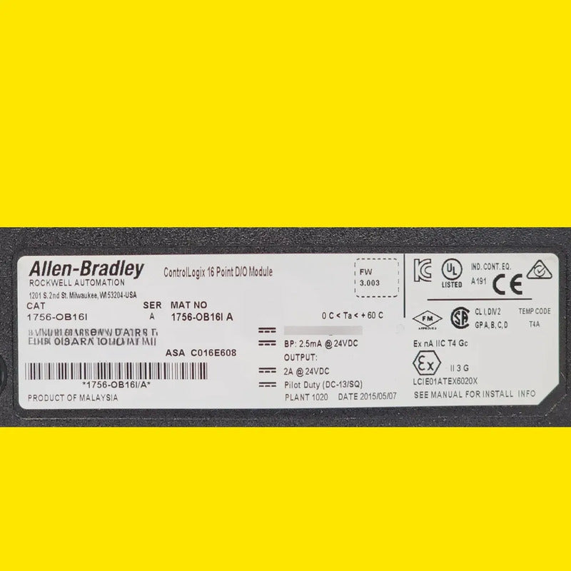 Allen-bradley 1756-ob16i Modulo Salida Digital 16pts