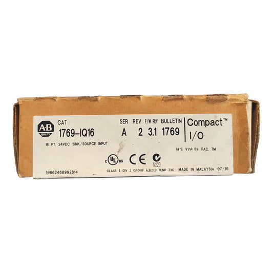 1769-iq16 Allen-bradley Compactlogix 16 Pt 24vdc Módulo Plc