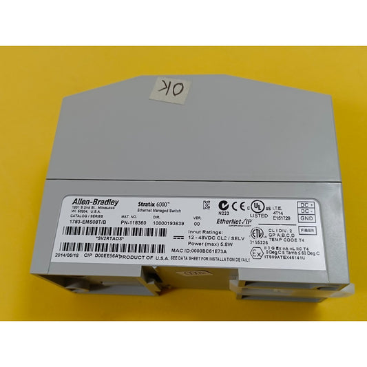 Allen-bradley Stratix 6000 Ethernet 1783-ems08t