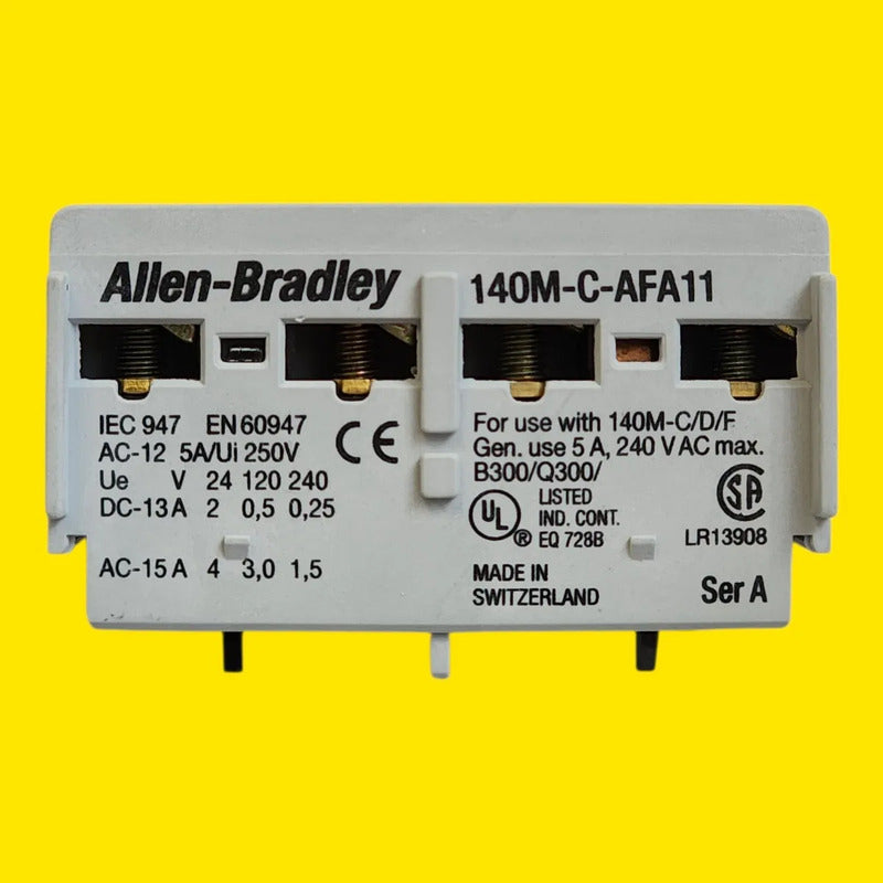 Allen-bradley 140m-c-afa11 Auxyliary Contact Bulletin 140