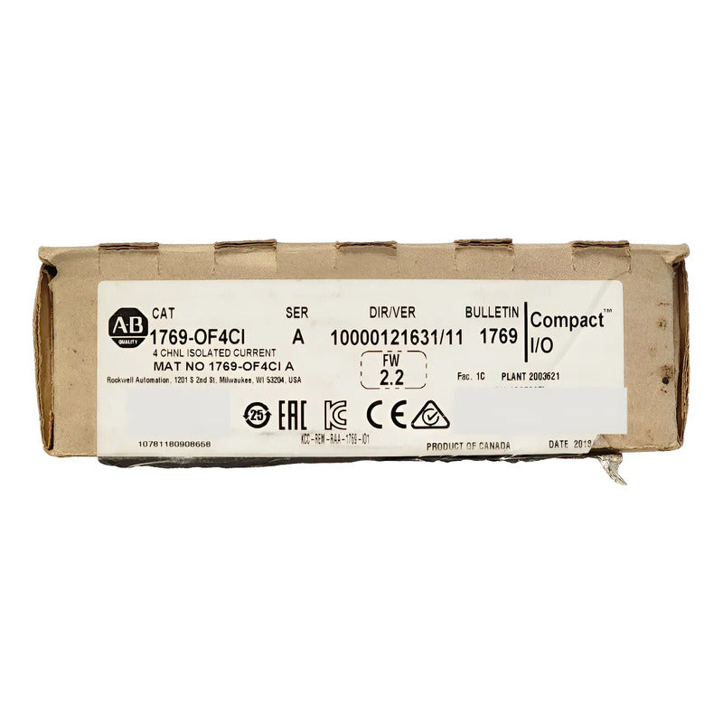 Módulo 1769-of4ci Allen-bradley 4 Salidas Analógicas 20ma