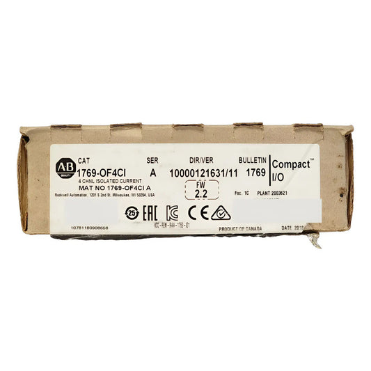 Módulo 1769-of4ci Allen-bradley 4 Salidas Analógicas 20ma