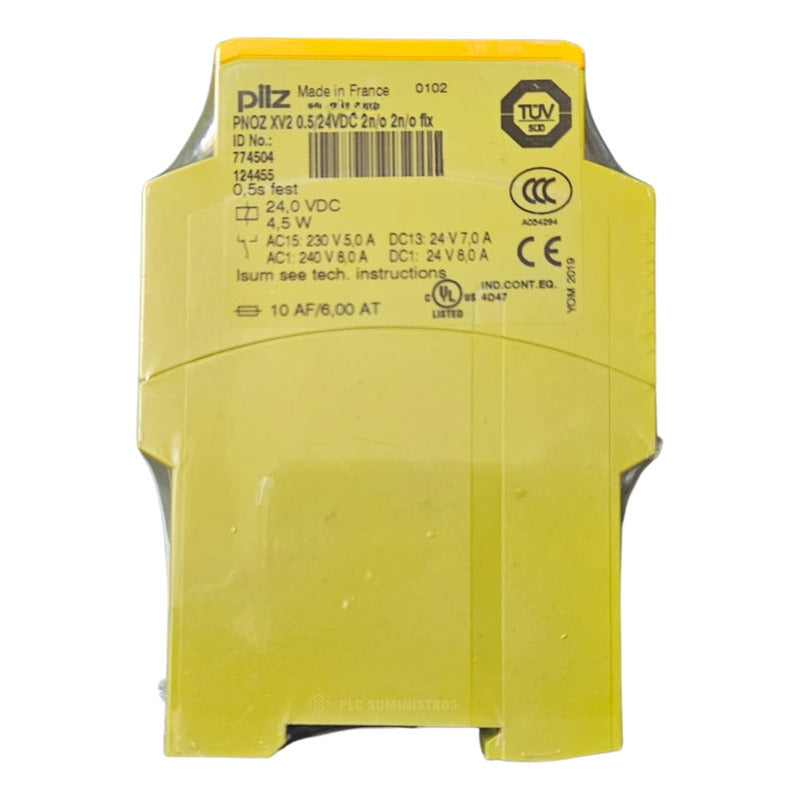 774504 Pilz Time Relay Pnoz Xv2 0.5/24vdc 2n/o 2n/o Fix