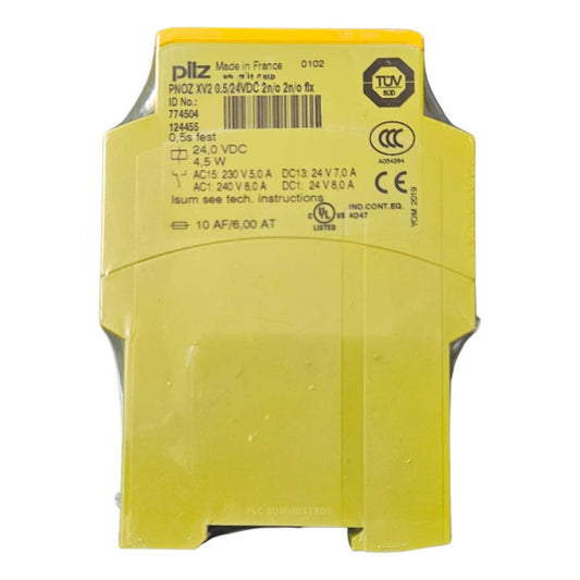 774504 Pilz Time Relay Pnoz Xv2 0.5/24vdc 2n/o 2n/o Fix