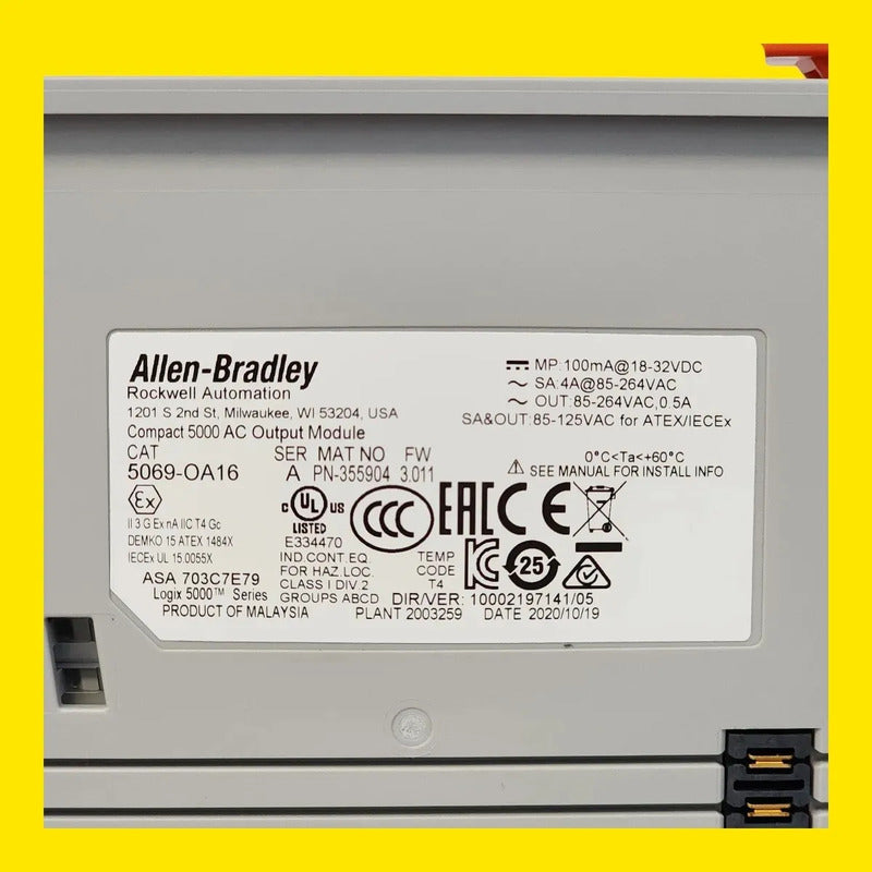 Allen Bradley Modulo De 16 Sal De 110 Vac  5069-oa16