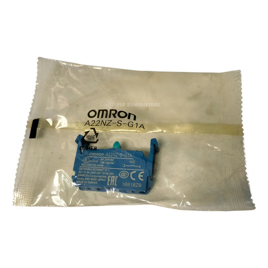 Omrom A22nz-s-g1a Contacto Para Pulsador Azul