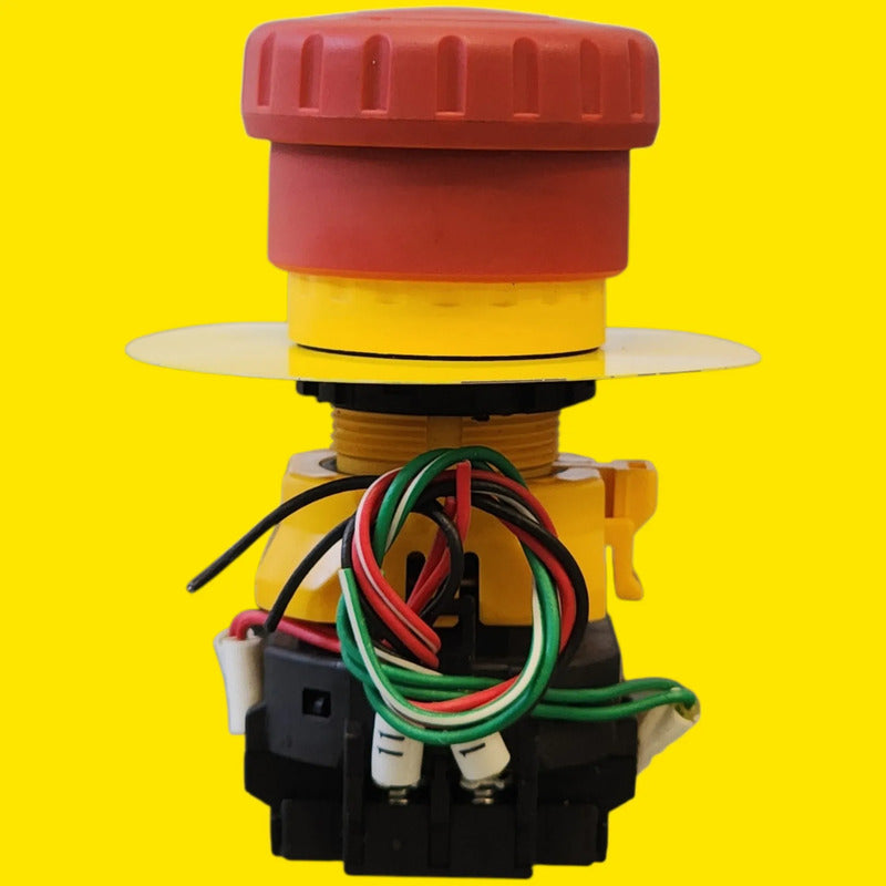 Idec Xw1e-bv Botón De Parada De Emergencia Rojo/amarillo