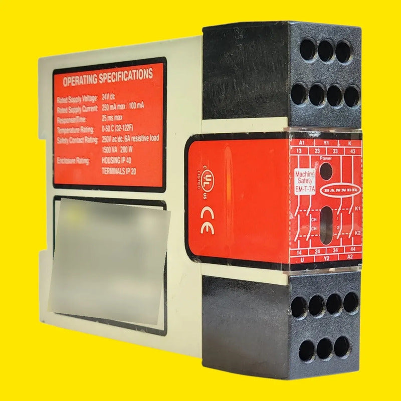 Banner Em-t-7a 52402 Rele De Seguridad 24v 4no