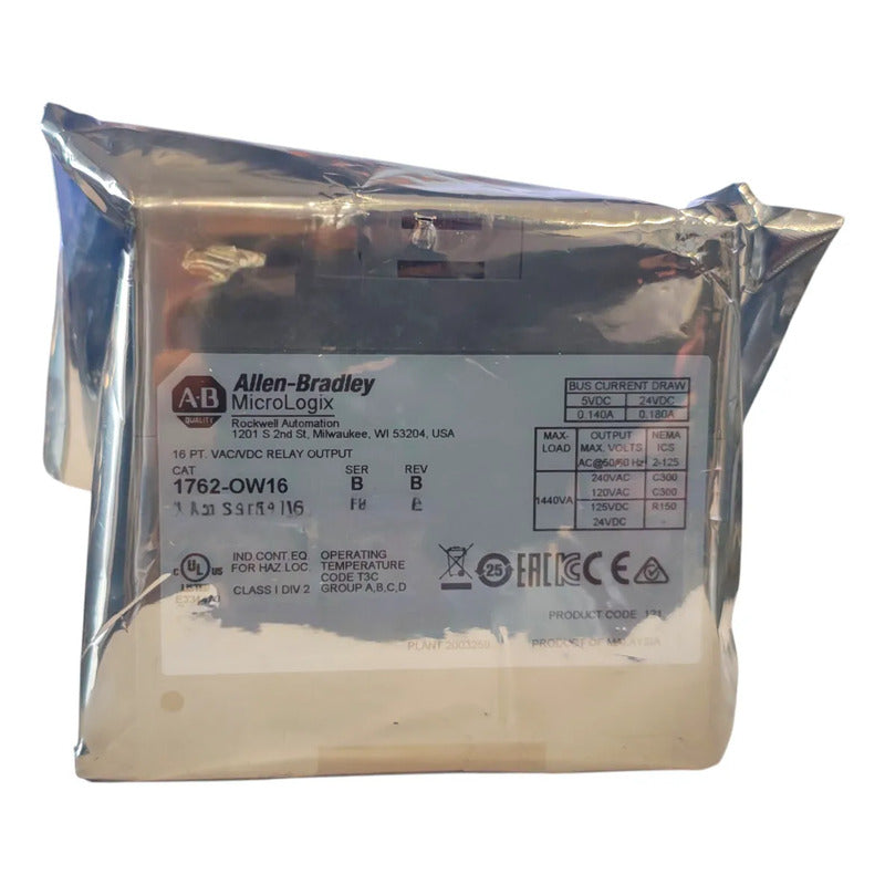 Módulo Allen-bradley 1762-ow16 Salida  16 Pts Micrologix