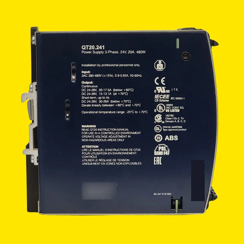 Fuente De Poder Puls Qt20.241 24vdc 20a Industrial