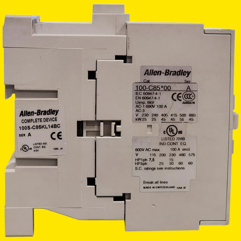 Allen-bradley 100-c85f00 Contactor Industrial 85 A