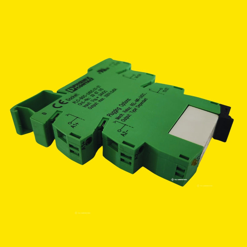 Phoenix Contact Socket Plc Bsc 24dc/21-21(2967015) Usado -