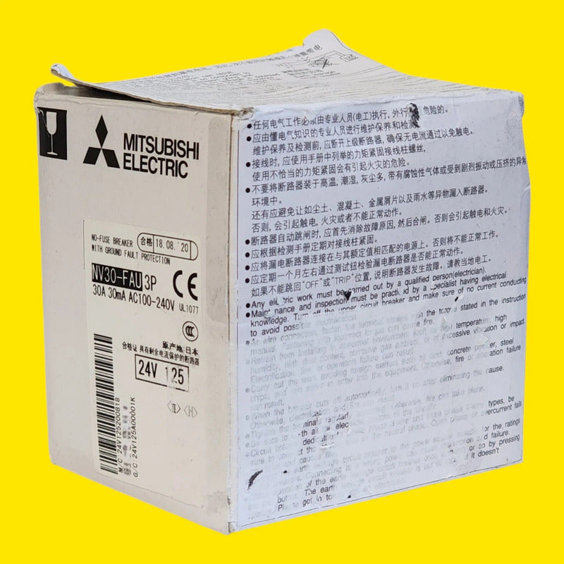 Mitsubishi Nv30-fau 3p Interruptor Automatico 30a