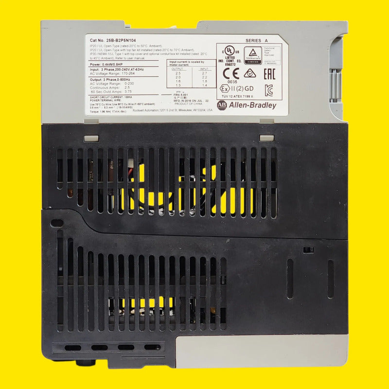 Variador De Frecuencia Allen-bradley 25b-b2p5n104 Powerflex