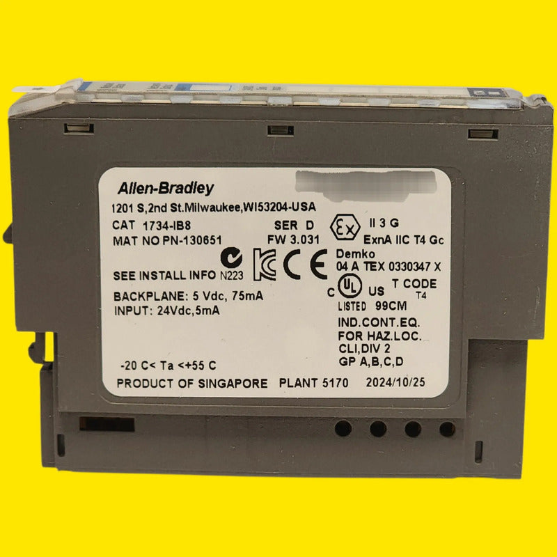Allen-bradley 1734-ib8 Módulo De Entrada Digital Point I/o