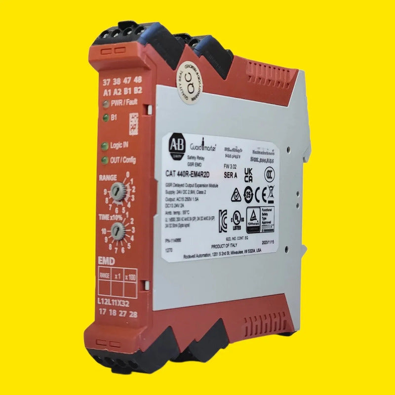 Allen-bradley 440r-em4r2d Relé De Seguridad