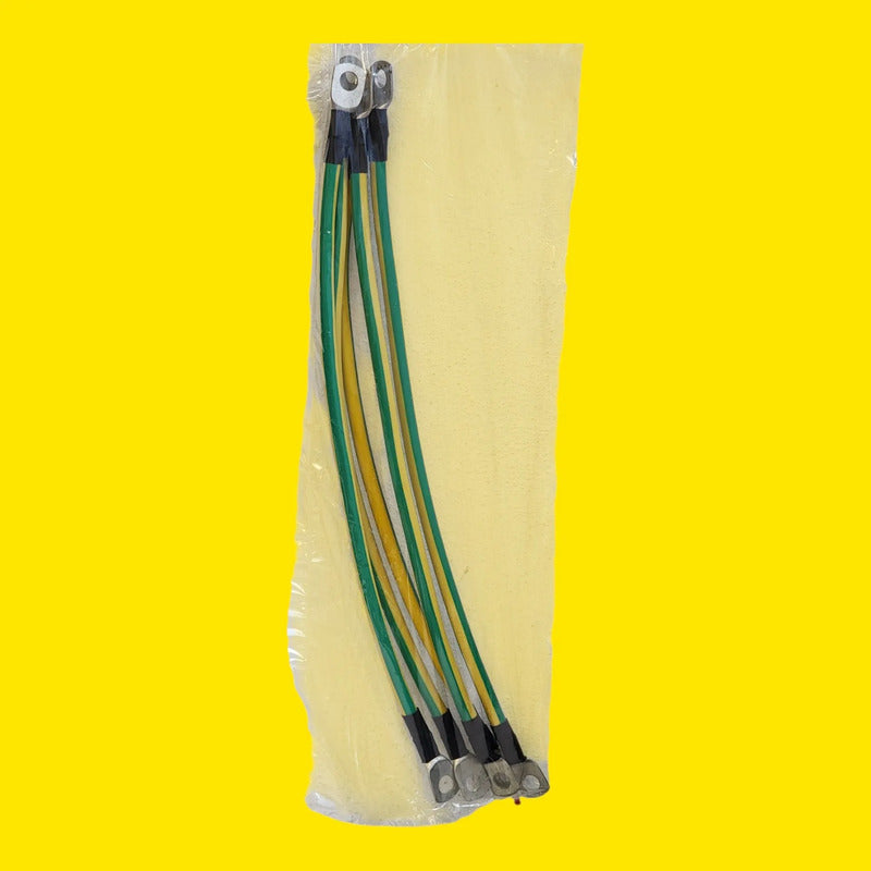Generico Cable De Tierra 10mm2 350mm 5 Pzas Amarillo