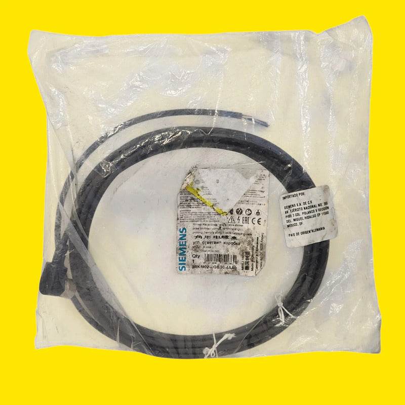 Siemens 3rk1902-4gb50-4aa0 Cable M12 Hembra Negro