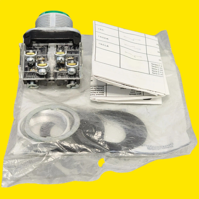 Allen-bradley 800t-a1d1 Botón De Mando Verde 30 Mm Verde