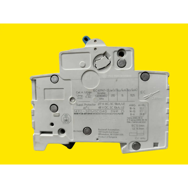 Allen Bradley 1492-sp C 4a Interruptor Term Blanco