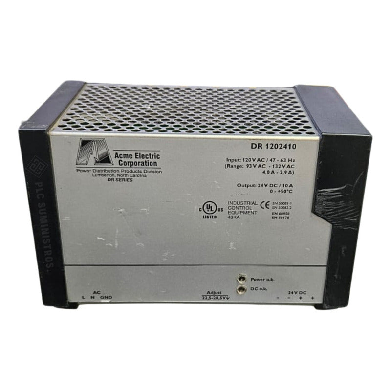 Acme Electric Corporation Dr 1202410 Fuente De Alimentación