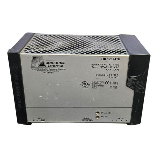 Acme Electric Corporation Dr 1202410 Fuente De Alimentación