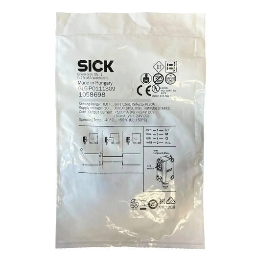 Sick Gl6-p0111s09 Sensor Fotoeléctrico