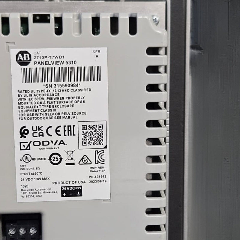 Allen-bradley 2713p-t7wd1 Panelview 5310