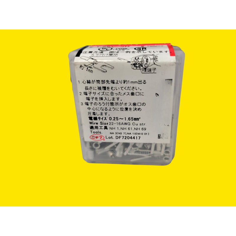 Nichifu 1.25y-3n Terminales De Crimpado En Forma Y Blanco