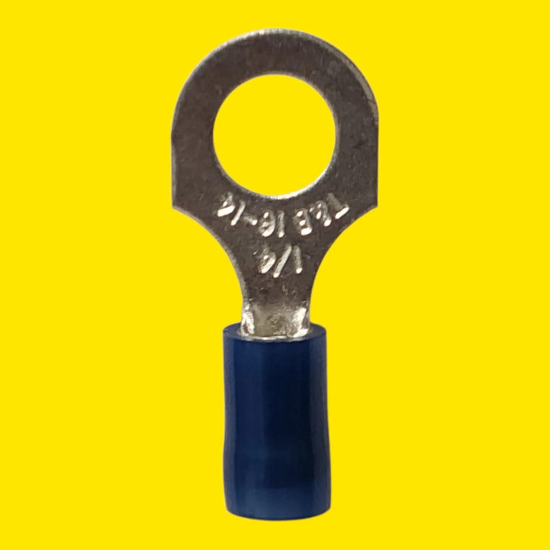 Sta-kon Rb14-14 Terminal De Ojo Aislada Azul 16-14 Awg 1/4