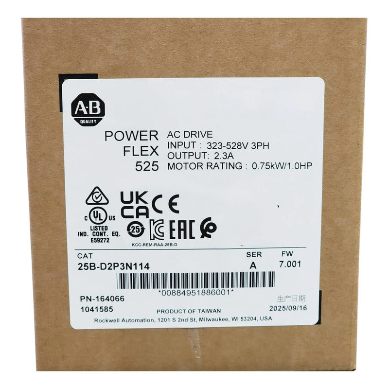 Allen-bradley 25b-d2p3n114 Variador De Frecuencia