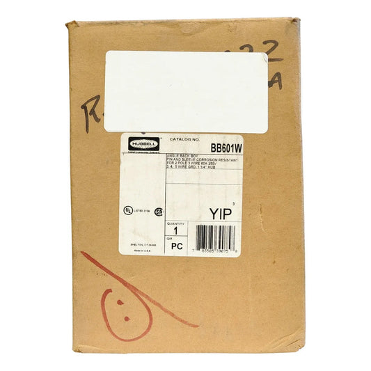 Hubbell Bb601w Angle Back Box Pin And Sleeve Back Box 60 Zzk