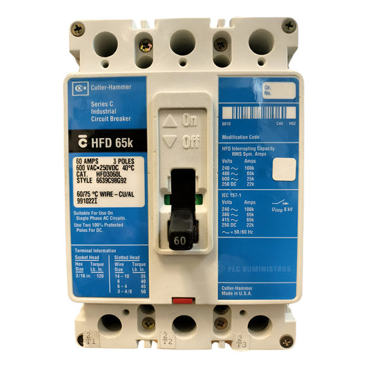 Cutler Hammer Hfd3060l Interruptor De Circuito
