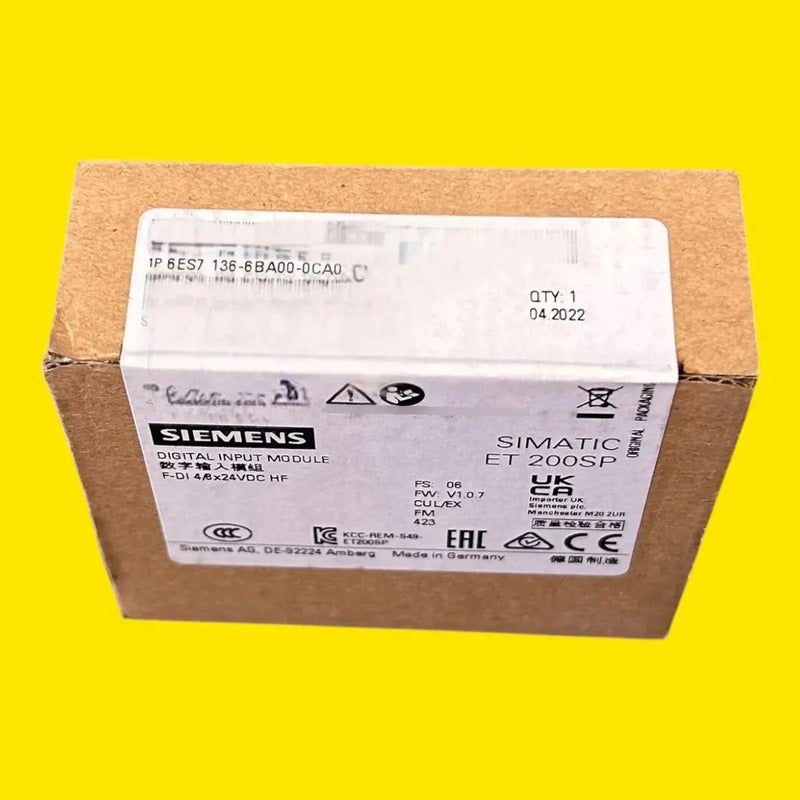 Siemens 6es7136-6ba01-0ca0 Modulo Input Et200sp