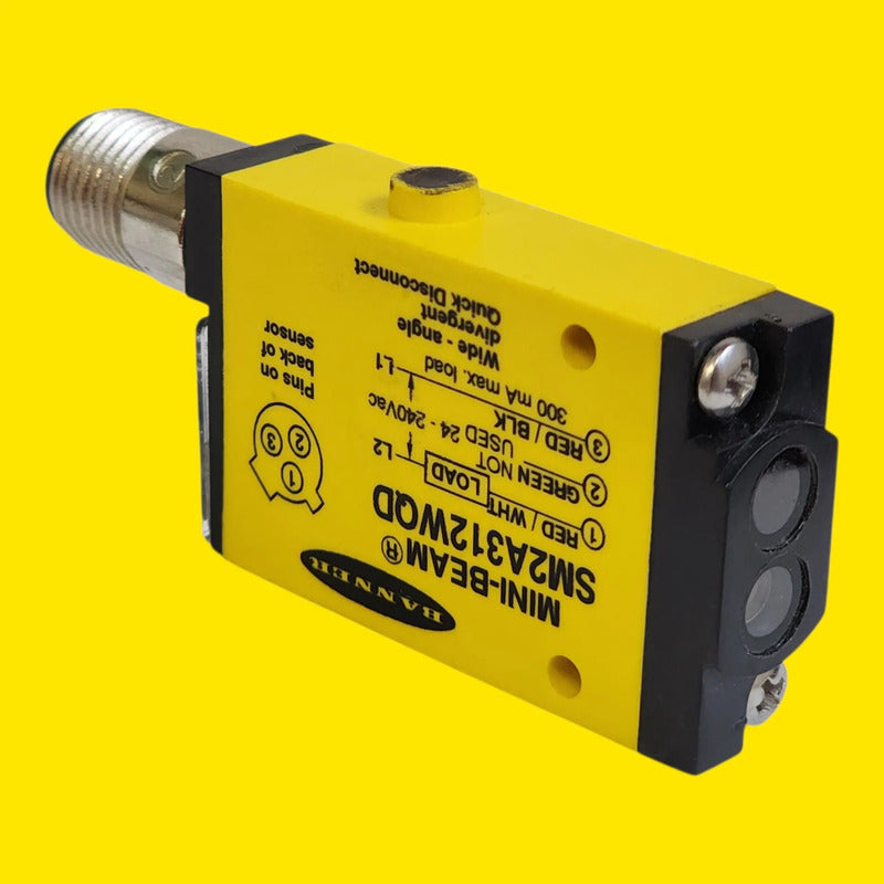 Banner Sm2a312wqd 26893 Sensor Difuso 130mm 24-240vac