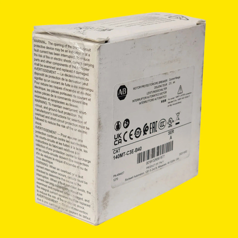 Allen Bradley 140mt-c3e-b40 Guardamotor Magnetotermico 2.5-4 0