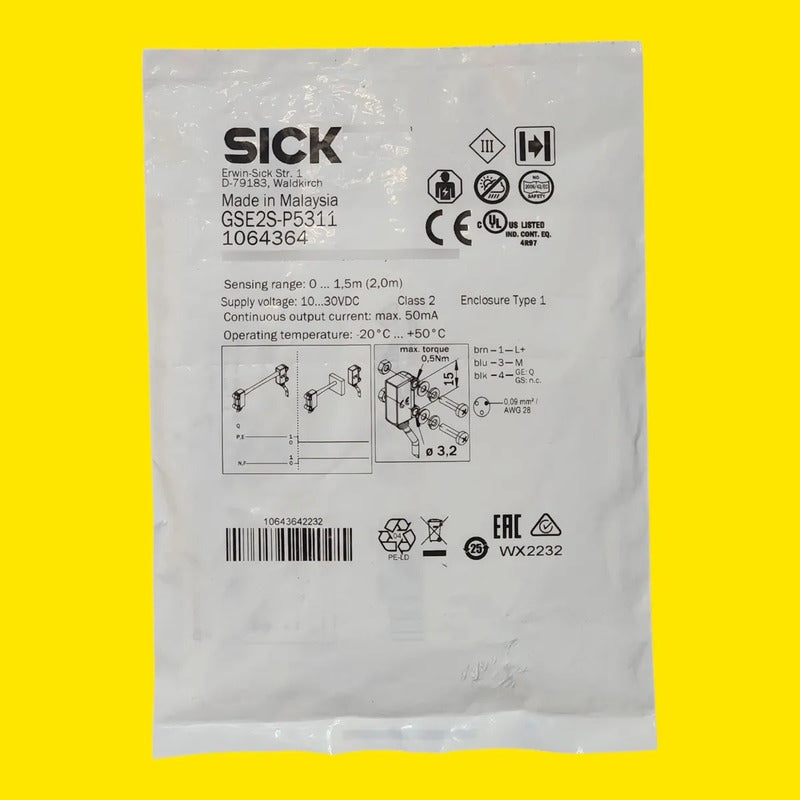 Sick Gse2s-p5311 1064364 Sensor Fotoeléctrico Pnp 2m