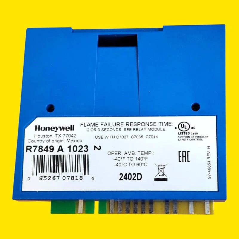 Honeywell R7849a1023 Amplificador De Llama Ultravioleta Azul