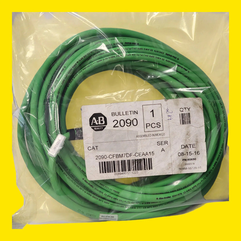 Allen-bradley 2090-cfbm7df-ceaa15 Cable Encoder Verde
