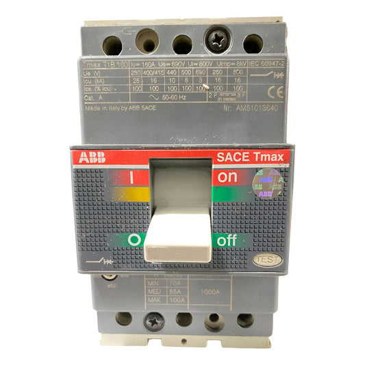Interruptor Automático Abb T1b160 160 A Tmd 3p 800 V