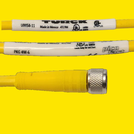 Turck Pkg 4m-6 Cable Sensor Actuador M12 6 Polos Ref U0058-1