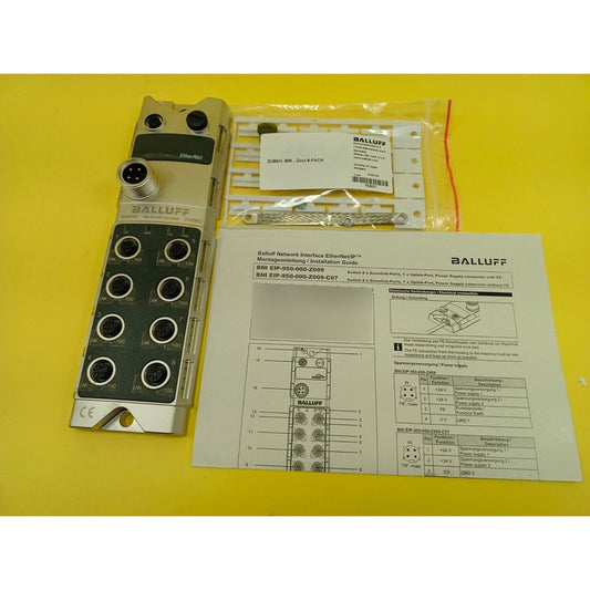 Balluff Bni000f Ethernet Tcp/ip I/o Module 8xm12