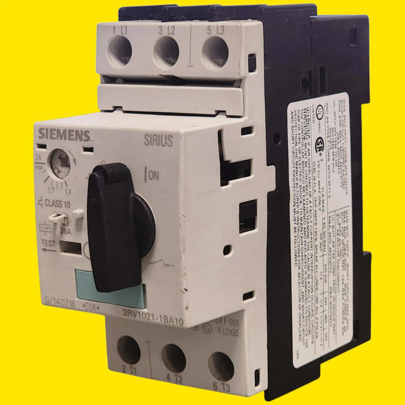 Siemens 3rv1021-1ka10 Arrancador Manual De Motor 50/60 Hz