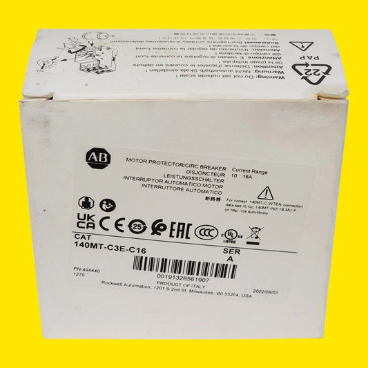 Allen-bradley 140mt-c3e-c16 Guardamotor 16a 3 Polos 50/60 Hz