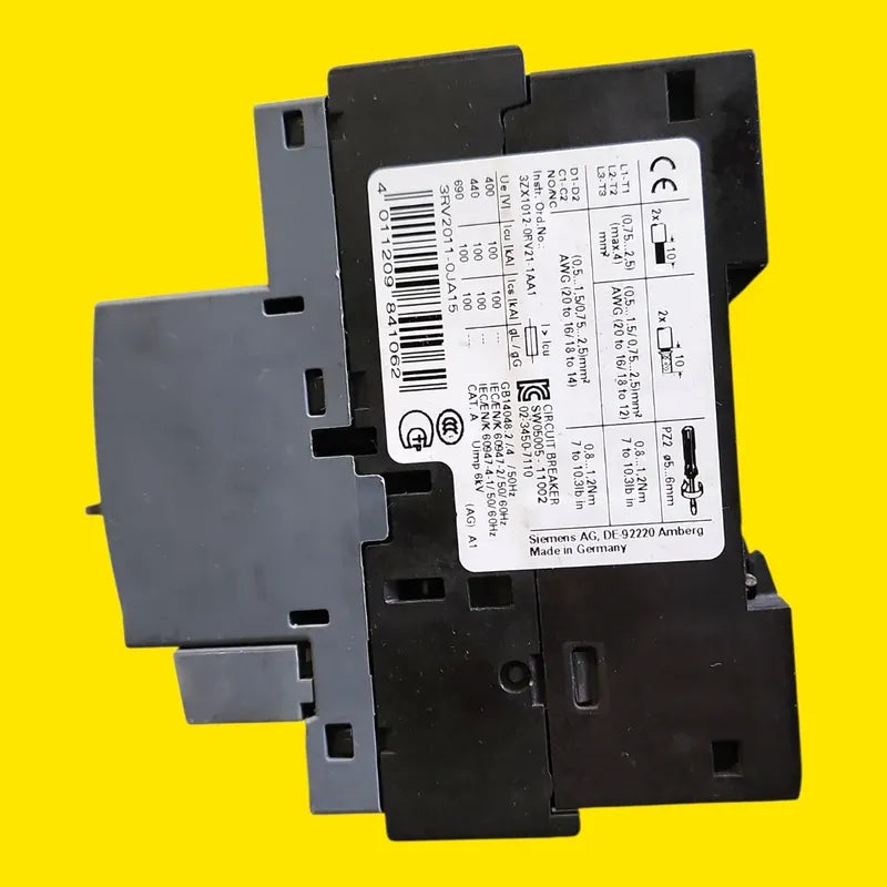 Siemens 3rv2011-0ja15 Guardamotor Sirius 0.7-1a 3 Polos 50hz/60hz