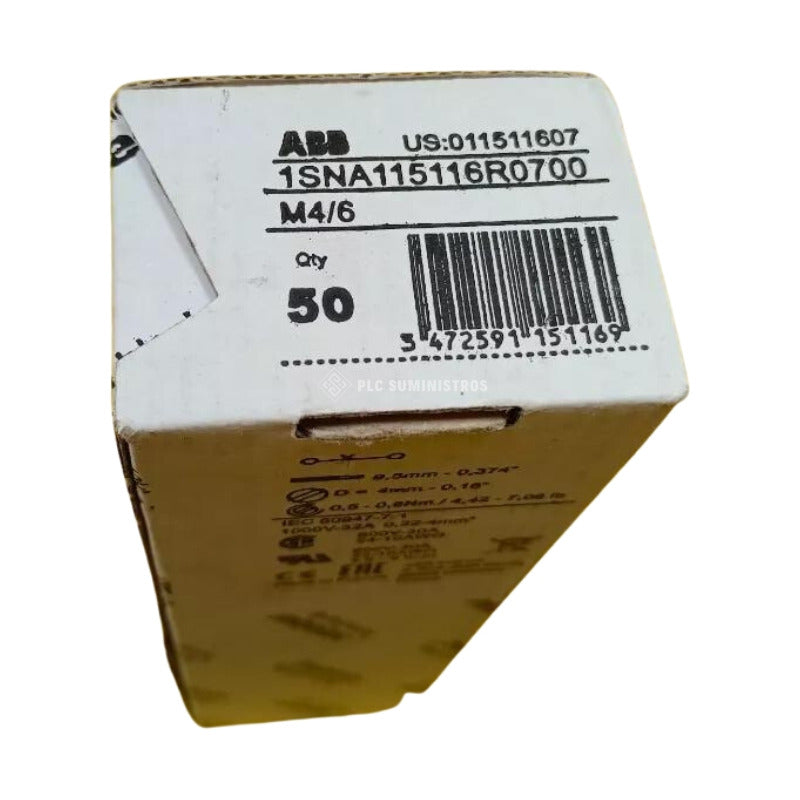 Abb - Abb M4/6 Entrelec Sna Series 800 V Ac 1sna115116r0700.