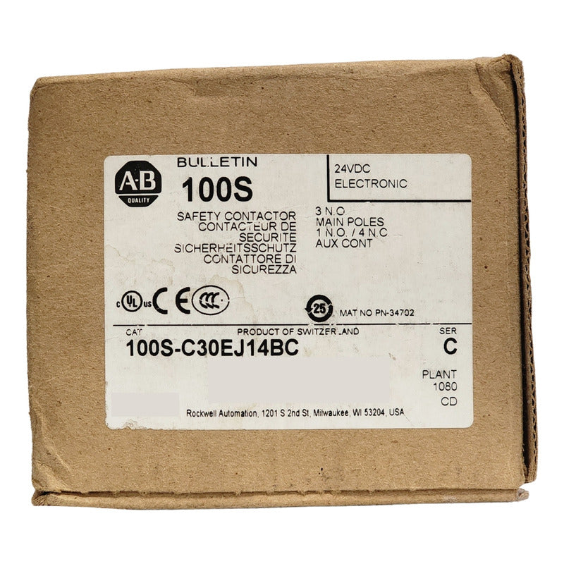 Contactor Industrial Allen-bradley 100s-c30ej14bc 3p