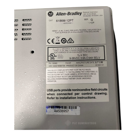 Allen Bradley 6186m-12pt 1200m Versaview Indus
