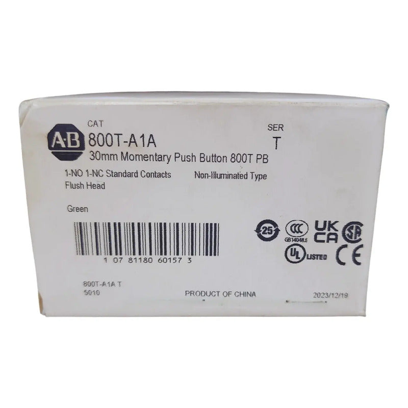 Allen-bradley 800t-a1a Botón Pulsador 30mm Verde